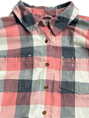 Carhartt Fairview Plaid Shirt Womens Large Brick Dust Button Up Workwear